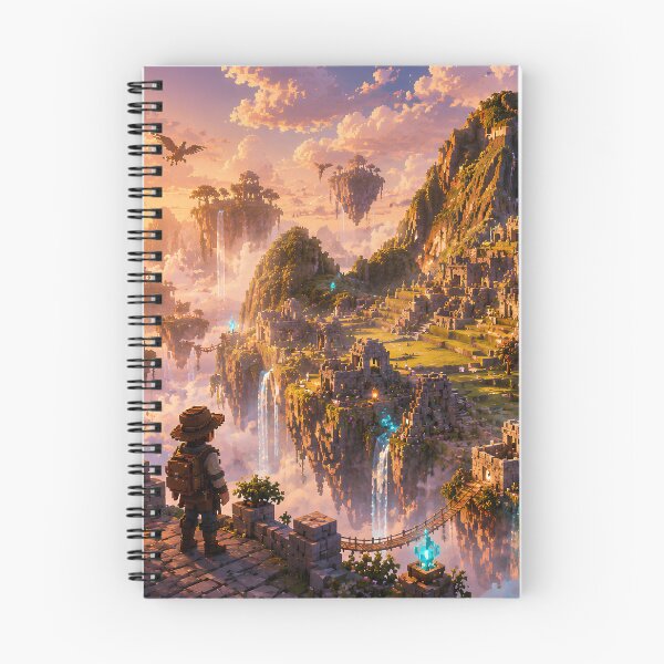 Item preview, Machu Picchu Floating Ruins at Sunrise designed and sold by pixelpopplanet.