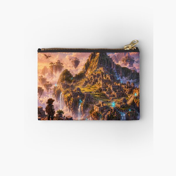 Item preview, Machu Picchu Floating Ruins at Sunrise designed and sold by pixelpopplanet.