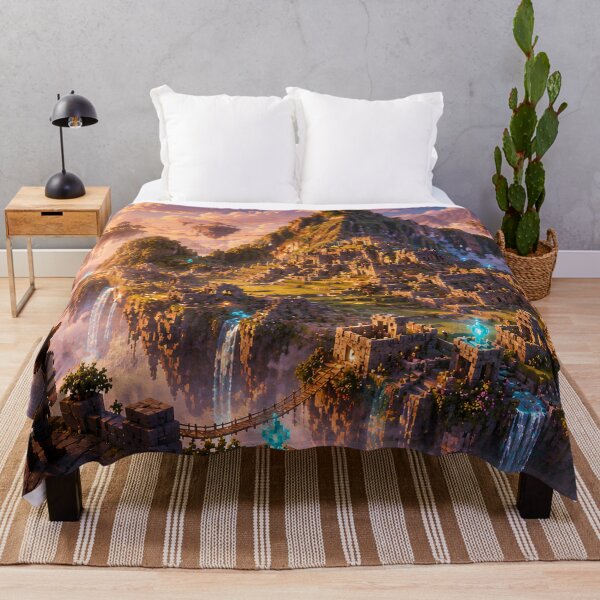 Item preview, Machu Picchu Floating Ruins at Sunrise designed and sold by pixelpopplanet.