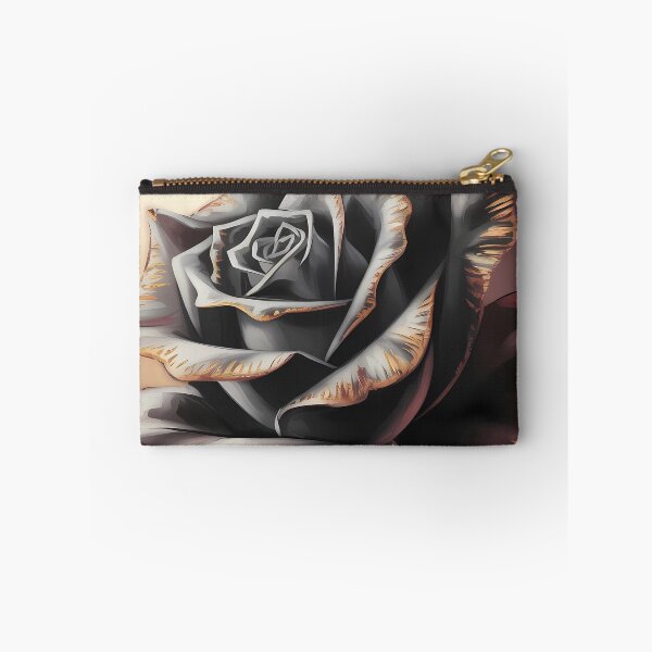 Item preview, Black and Gold Rose Elegant Textured Painting designed and sold by SellingWSarah17.