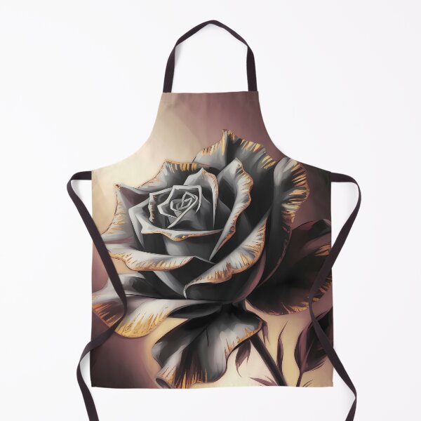 Item preview, Black and Gold Rose Elegant Textured Painting designed and sold by SellingWSarah17.