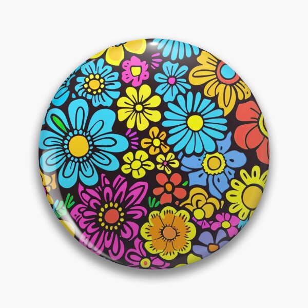 Item preview, Groovy 1960's Hippie Flower Power Colorful Designs Pattern designed and sold by DEC02.