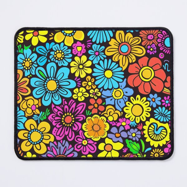 Item preview, Groovy 1960's Hippie Flower Power Colorful Designs Pattern designed and sold by DEC02.