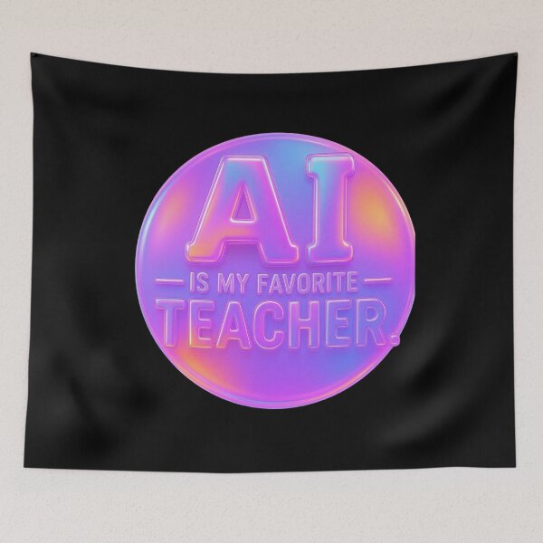 Item preview, AI Is My Favorite Teacher - Funny AI Takeover Future School Robot Teacher  designed and sold by TEEJAMBOREE.