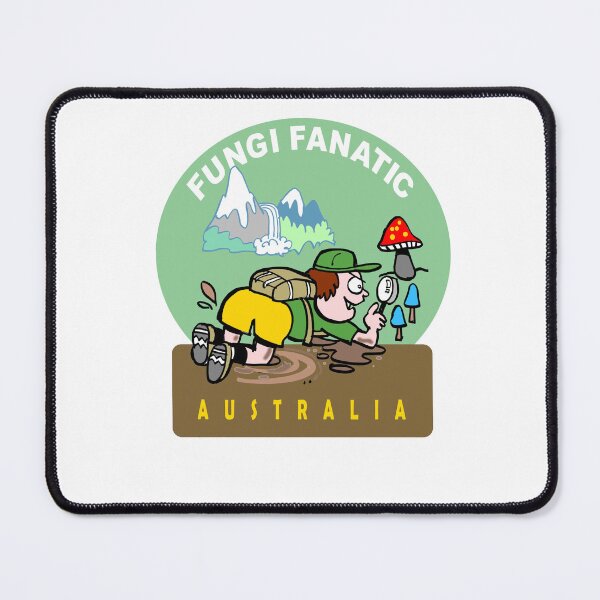 Item preview, Funny fungi fanatic Australia Mushroom Foraging Cartoon designed and sold by Al Benge.