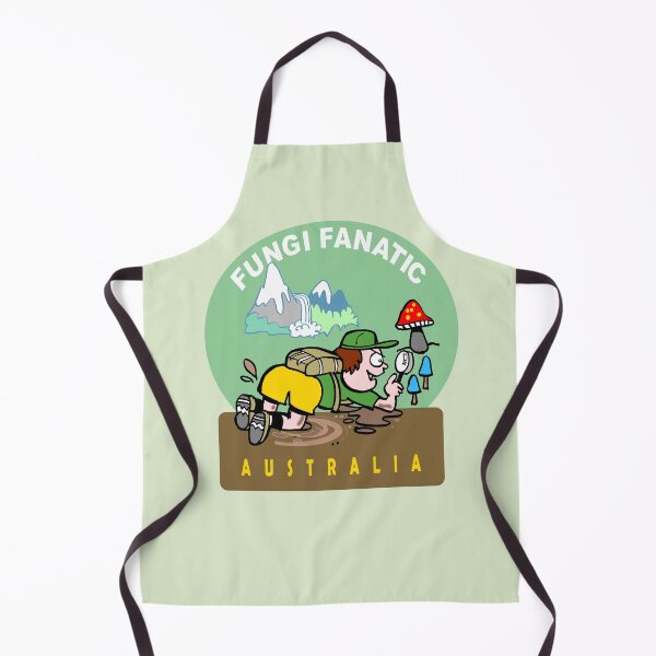Item preview, Funny fungi fanatic Australia Mushroom Foraging Cartoon designed and sold by Al Benge - NZ & Australian Art.