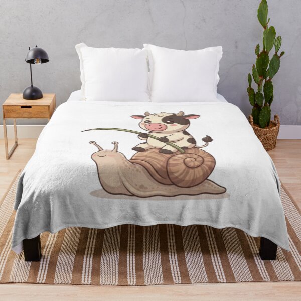 Item preview, Cute Cow Riding Giant Snail designed and sold by Ella_Sketch.