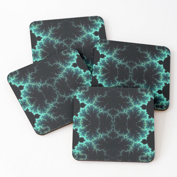 Item preview, Fractal Mandelbrot Turquoise designed and sold by SacredTemple888.