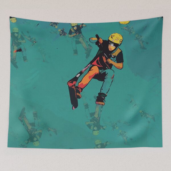 Item preview, Flying Stunt Scooter Rider designed and sold by NaturePrints.