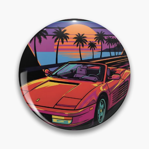 Item preview, Convertible At Sunset OutRun Vector Gaming Graphic Tee designed and sold by Senpaiwaves.