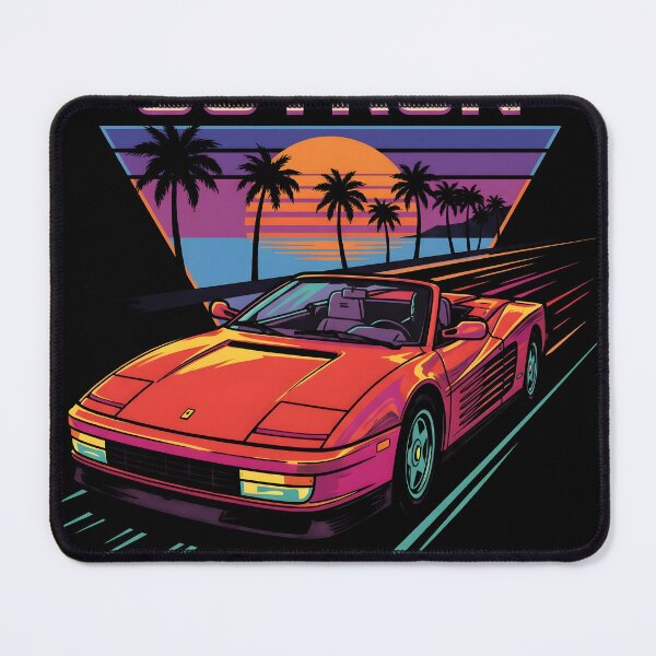 Item preview, Convertible At Sunset OutRun Vector Gaming Graphic Tee designed and sold by Senpaiwaves.