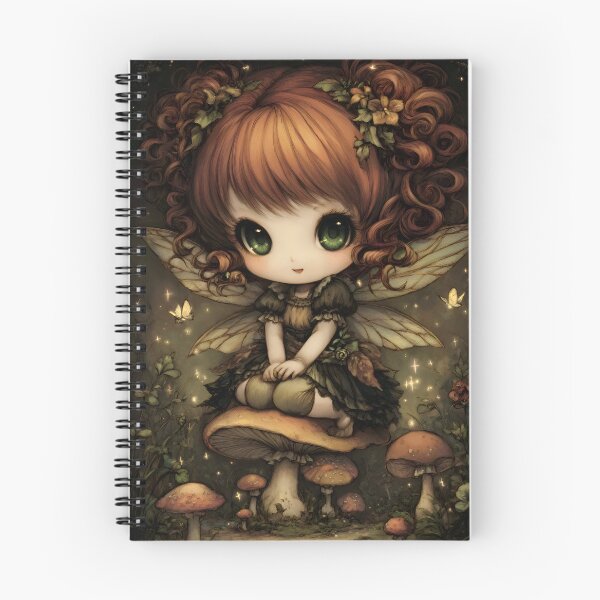 Item preview, Pixie Fantasy Art | Whimsical Enchanted Forest Fairy designed and sold by InkAndGloom.