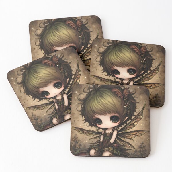 Item preview, Pixie Fantasy Art | Whimsical Enchanted Forest Fairy designed and sold by InkAndGloom.