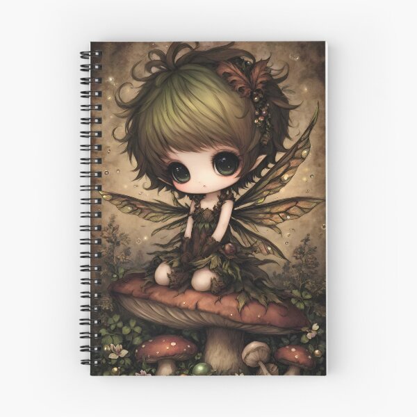 Item preview, Pixie Fantasy Art | Whimsical Enchanted Forest Fairy designed and sold by InkAndGloom.