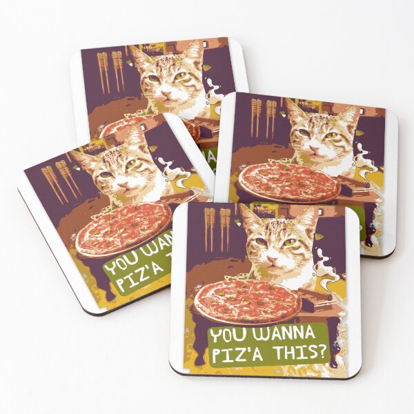 Item preview, The Godfather You Wanna Piz'a This? Funny Cat and Pizza Pun designed and sold by pulse_retail.