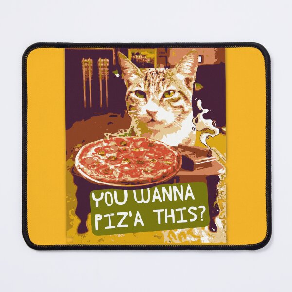 Item preview, The Godfather You Wanna Piz'a This? Funny Cat and Pizza Pun designed and sold by pulse_retail.