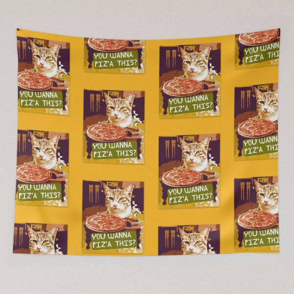 Item preview, The Godfather You Wanna Piz'a This? Funny Cat and Pizza Pun designed and sold by pulse_retail.
