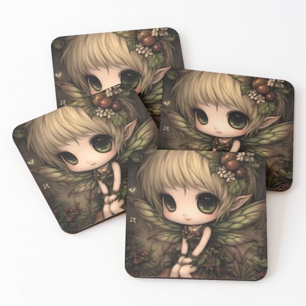 Item preview, Pixie Fantasy Art | Whimsical Enchanted Forest Fairy designed and sold by InkAndGloom.