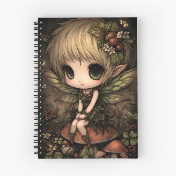 Item preview, Pixie Fantasy Art | Whimsical Enchanted Forest Fairy designed and sold by InkAndGloom.
