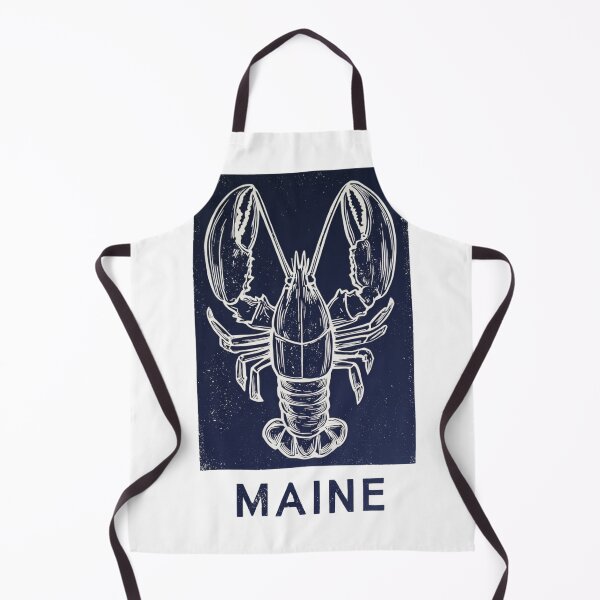 Item preview, Maine Lobster Nautical Block Print designed and sold by tiigerdad.