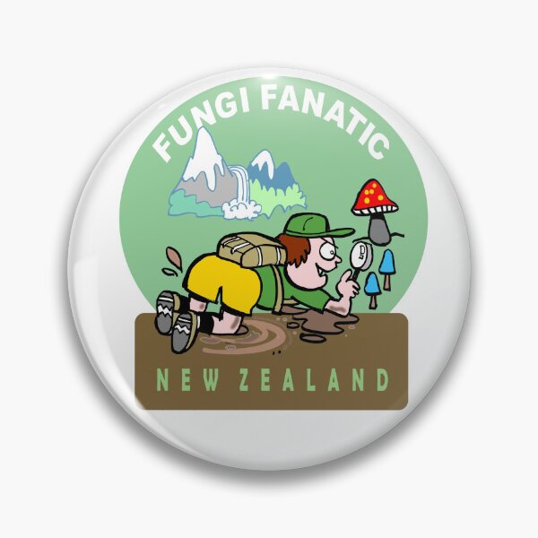 Item preview, Fungi Fanatic New Zealand Mushroom Foraging Cartoon designed and sold by Al Benge - NZ & Australian Art.