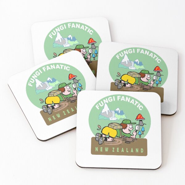 Item preview, Fungi Fanatic New Zealand Mushroom Foraging Cartoon designed and sold by Al Benge - NZ & Australian Art.