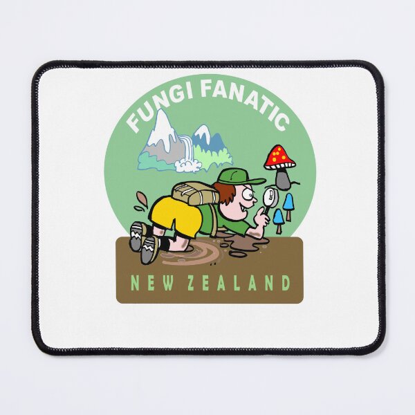 Item preview, Fungi Fanatic New Zealand Mushroom Foraging Cartoon designed and sold by Al Benge - NZ & Australian Art.