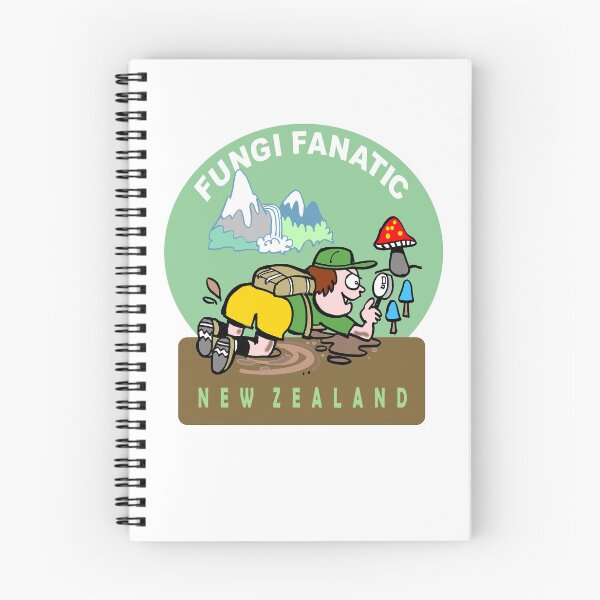 Item preview, Fungi Fanatic New Zealand Mushroom Foraging Cartoon designed and sold by Al Benge - NZ & Australian Art.