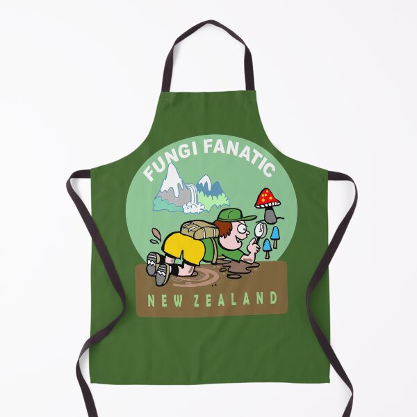 Item preview, Fungi Fanatic New Zealand Mushroom Foraging Cartoon designed and sold by Al Benge.