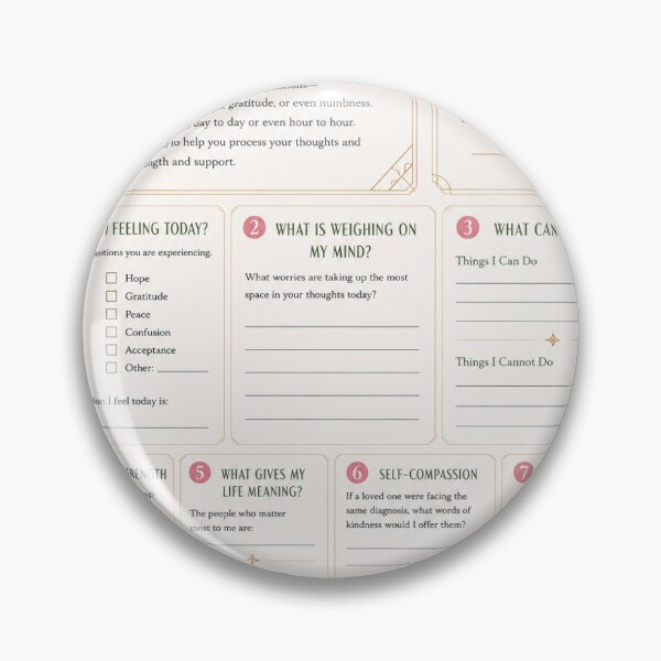 Item preview, Living with Cancer Worksheet designed and sold by Massey Counseling and Associates.
