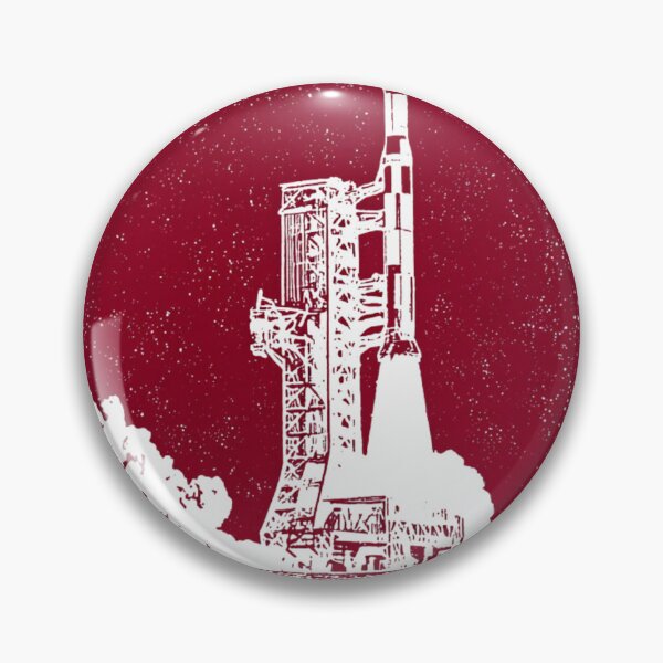 Item preview, Alabama Saturn V Rocket Block Print designed and sold by tiigerdad.