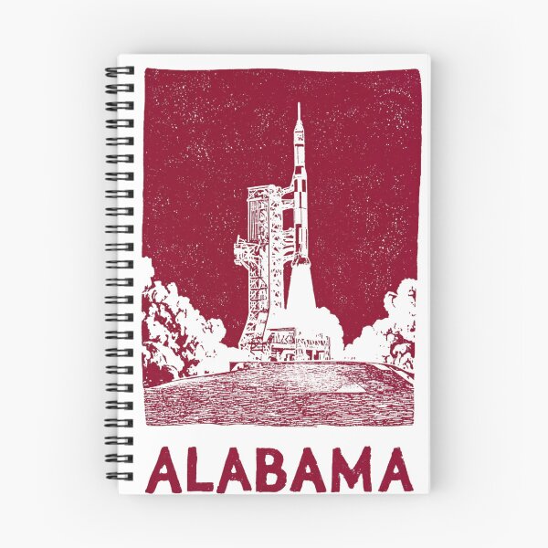 Item preview, Alabama Saturn V Rocket Block Print designed and sold by tiigerdad.