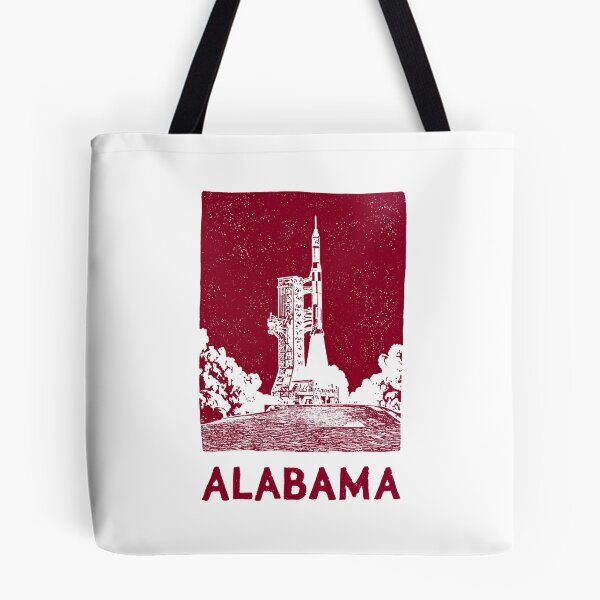 Item preview, Alabama Saturn V Rocket Block Print designed and sold by tiigerdad.