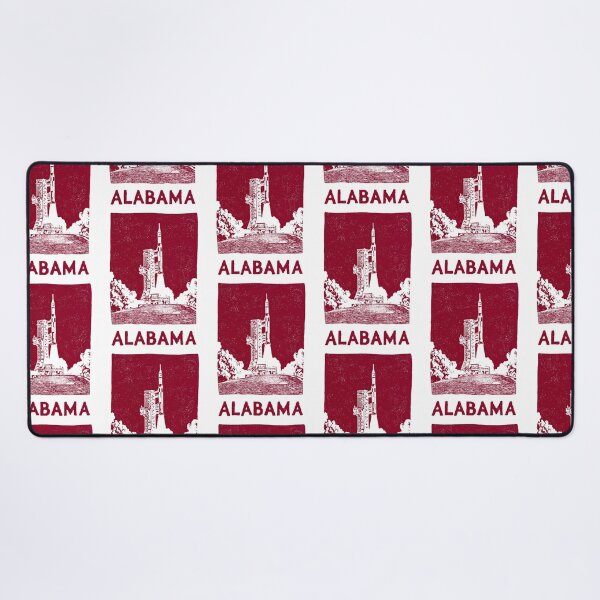 Item preview, Alabama Saturn V Rocket Block Print designed and sold by tiigerdad.