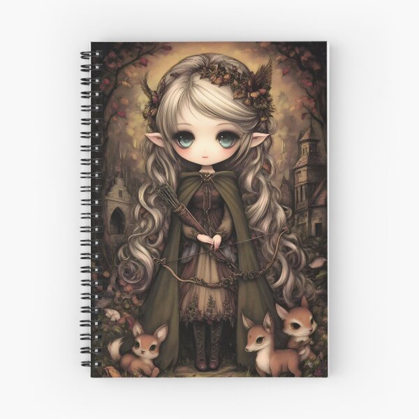 Item preview, Elf Fantasy Art | Enchanted Woodland Guardian designed and sold by InkAndGloom.