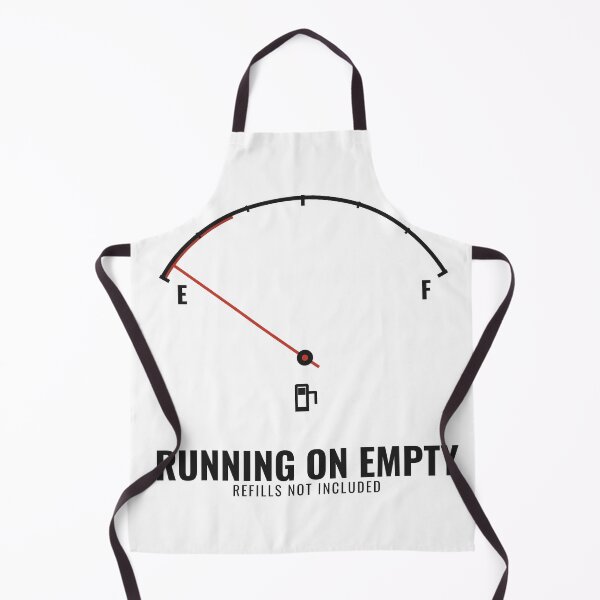 Item preview, Running On Empty Funny Fuel Gauge Deadpan Tired Introvert Design designed and sold by deadpansupplyco.