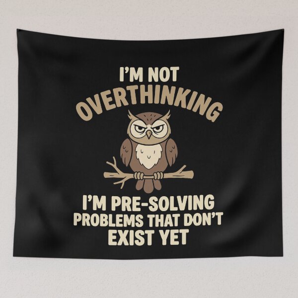 Item preview, Owl Pre Solves Problems That Do Not Exist Yet designed and sold by FreshVibe Prints.