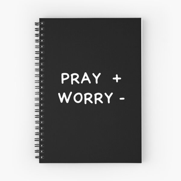 Item preview, Pray More Worry Less | Christian Typography T-Shirt | Minimalist Faith Quote | Inspirational Christian Gift designed and sold by  Inner Voice Design.