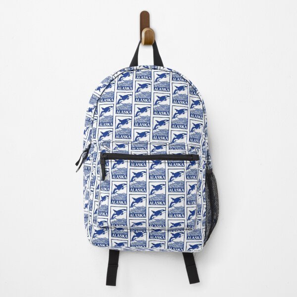 Item preview, Alaska Orca Whale Block Print Art designed and sold by tiigerdad.