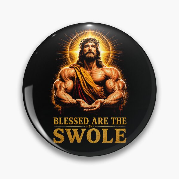 Item preview, Blessed Are the Swole Sacred Strength Parody designed and sold by Victor Shadehorn.