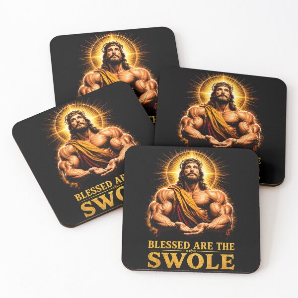 Item preview, Blessed Are the Swole Sacred Strength Parody designed and sold by Victor Shadehorn.