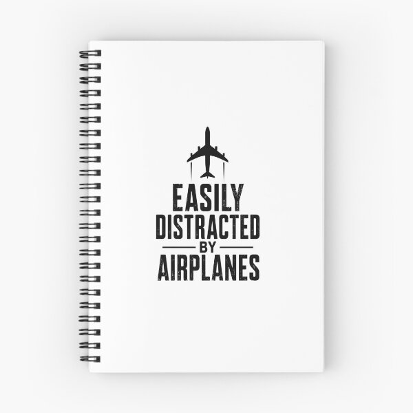 Item preview, Easily Distracted By Airplanes T-Shirt | Aviation Lover Pilot Gift | Minimal Airplane Design designed and sold by Moh-nd-Eg.