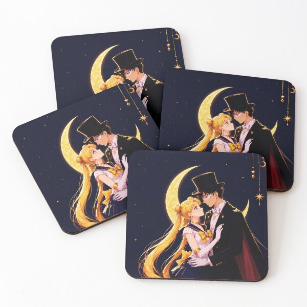 Item preview, Tuxedo Mask with Sailor Moon  designed and sold by Lilpixieh.