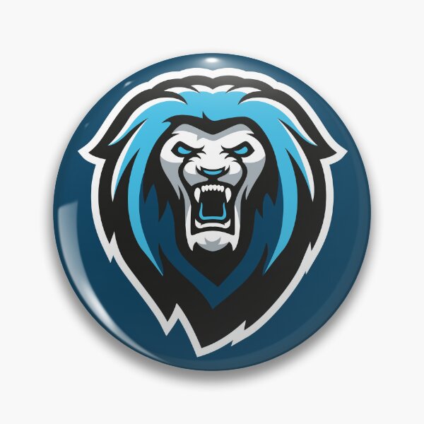 Item preview, Blue Roaring Lion – Fierce King Beast Mascot Design designed and sold by MerlinWear.