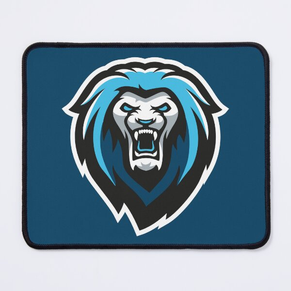 Item preview, Blue Roaring Lion – Fierce King Beast Mascot Design designed and sold by MerlinWear.