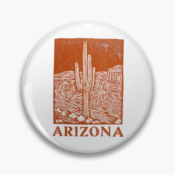 Item preview, Arizona Saguaro Desert Block Print designed and sold by tiigerdad.