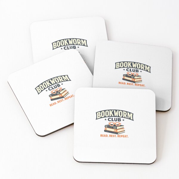 Item preview, Vintage Bookworm Club Typography T-Shirt and Sticker designed and sold by BUDH STYLE.