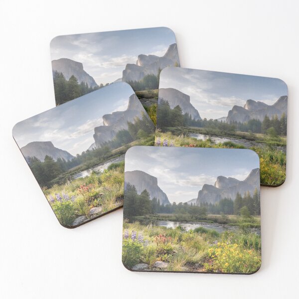Item preview, Morning Light Over Yosemite Valley – Alpine River & Wildflowers designed and sold by CTBF-Studio.