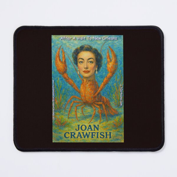 Item preview, Joan Crawfish – New Orleans Celebrity Parody Cartoon designed and sold by Rick London Gifts.
