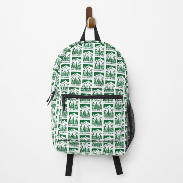 Item preview, Colorado Rocky Mountains Pine Block Print designed and sold by tiigerdad.